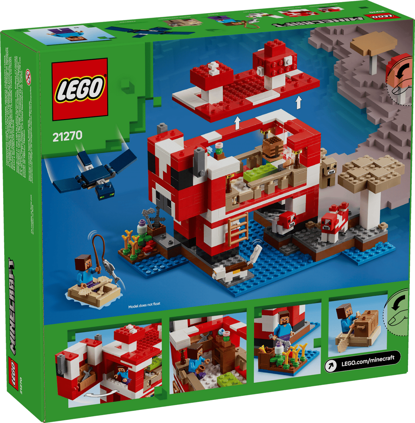 Lego 21270 Minecraft Mooshroom