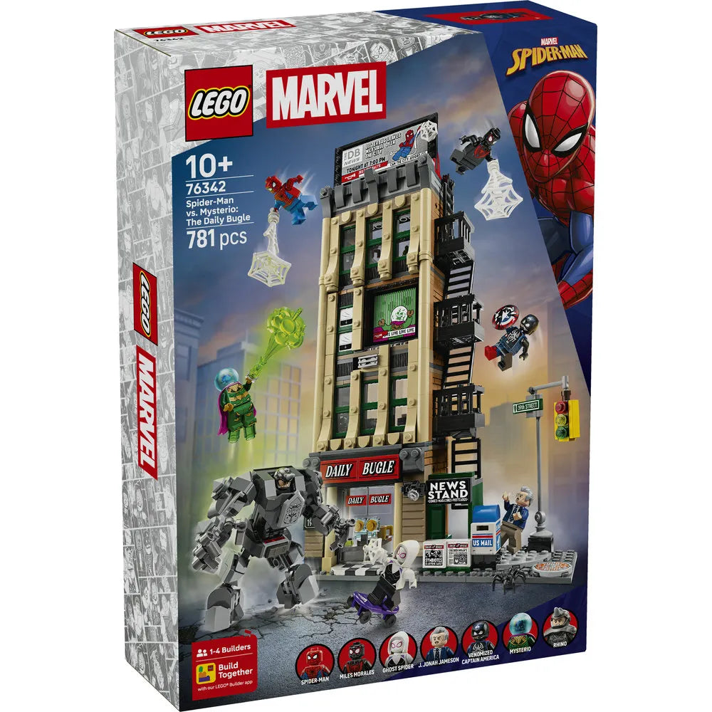 Spider man vs mysterio the daily bugle lego set